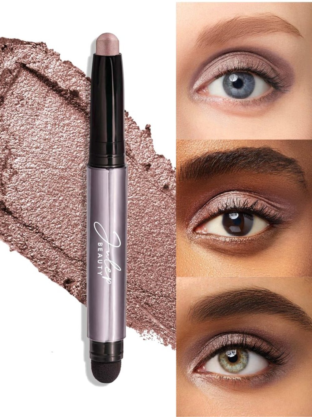 JULEP Eyeshadow 101 Crème-to-Powder Eyeshadow Stick, "Mink Mauve Shimmer"